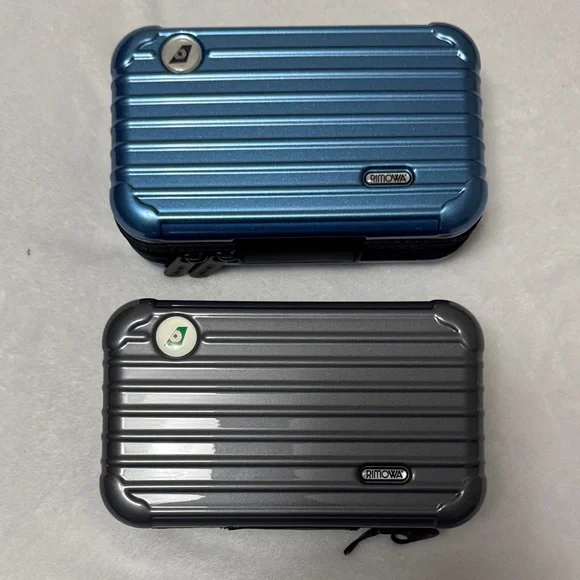RIMOWA Metallic Blue and Charcoal Cases - Picture 1 of 7